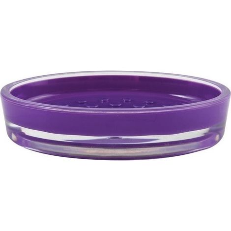 Porte Savon Acrylique TAHITI Violet MSV (1/2)