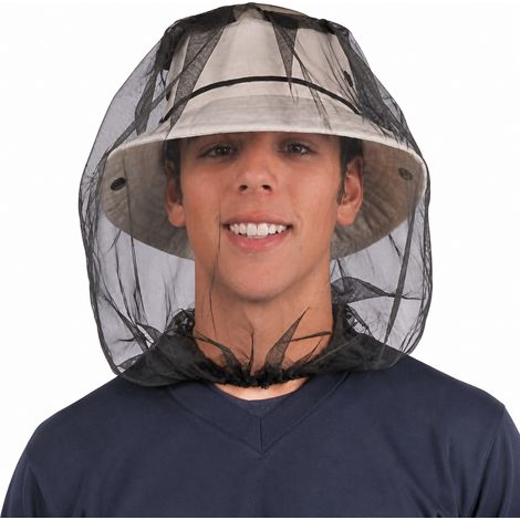 Filet anti-moustiques, Vert armée, Chapeau de protection contre les insectes pour camping en extérieur (1/5)