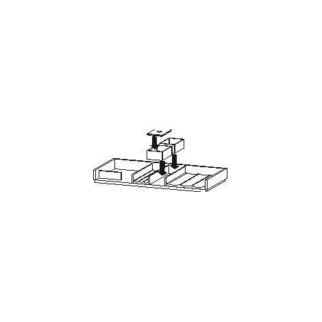 Système d'ameublement Duravit sans découpe siphon pour 640mm B droite noyer massifiv