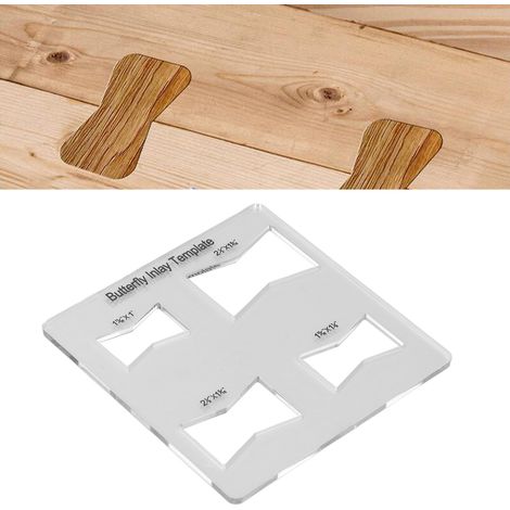 ZBT-3 Schablone für Schmetterlingseinlegearbeiten, vorgesehen für Oberfräsen und dekorative Holzbearbeitung. (1/5)