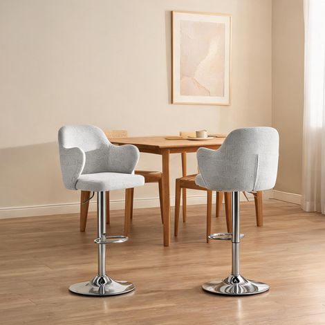 Tabouret de bar avec accoudoirs réglable en hauteur rotation (1/5)