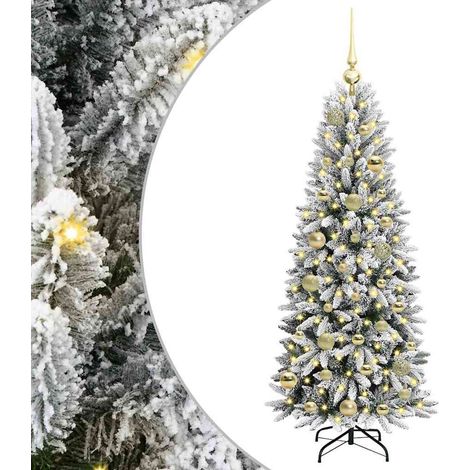 Sapin de Noël，Arbre de Noël artificiel avec 150 LED Blanc 53 x 53 x 120 cm CFW75760 (1/5)