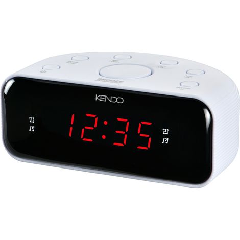 KENDO Alarm Clock 24 EXW Radiowecker mit dimmbarem Display