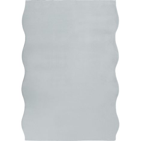 Tapis Moderne en Fausse Fourrure 160 x 230 cm à Poils Longs Accessoire Bureau Couloir Gris Clair Dawa (1/5)