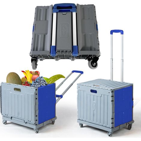 Carro de transporte con plataforma plegable de 65 kg (1/5)