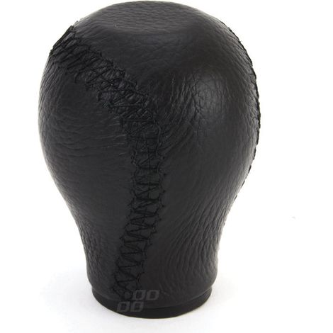 Pommeau de levier de vitesse en cuir, filetage noir, universel AMIO-01755