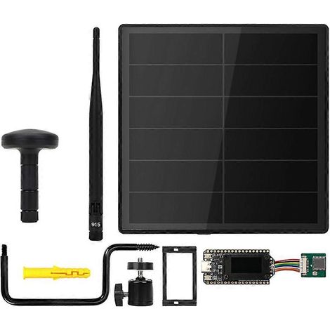 Répéteur solaire D5L LoRa, nœud Heltec WiFi LoRa 32 V4, réseau maillé avec module GPS, compatible Meshcore et Meshtastic 915 MHz (1/5)