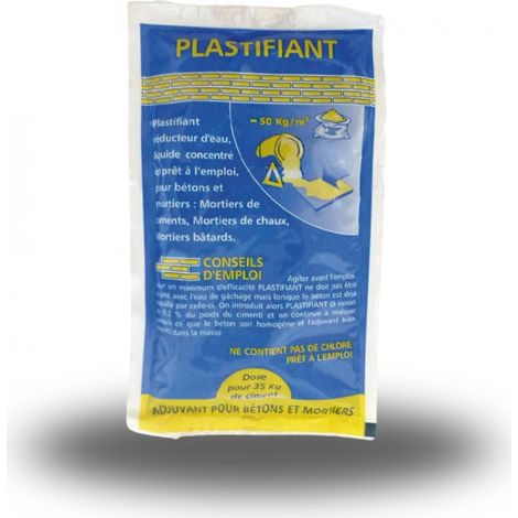 Adjuvant Plastifiant pour béton et mortier - 70 ml - MATPRO (1/3)