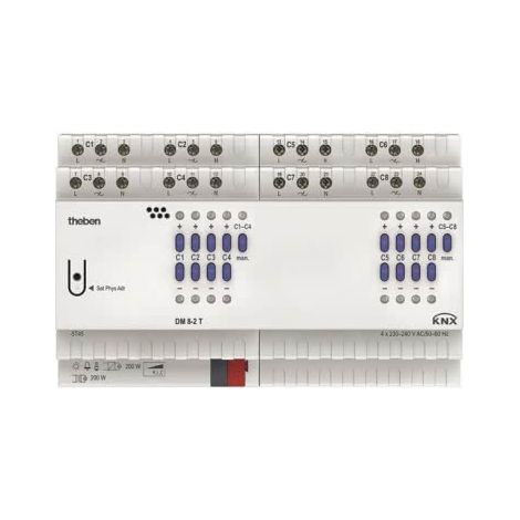 THEBEN DM82TKNX ACTIONNEUR KNX 11600 W REG 4 G 8 AUSG UNI SYSTÈME DE BUS KNX TERRAIN/À MAIN 4940285