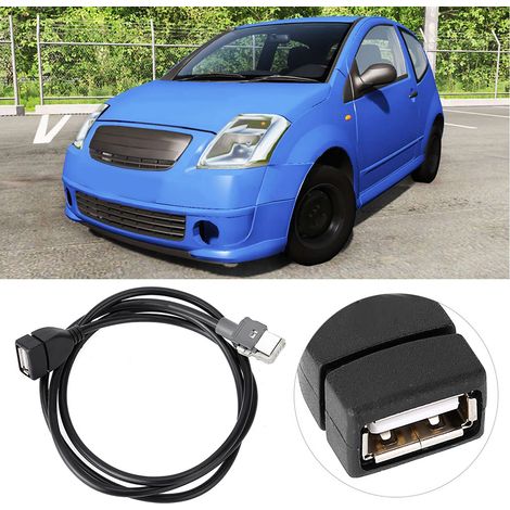 Câble USB pour autoradio compatible avec Peugeot 307, 407, 308, 408, 508 et Citroën C2, C3, C4, C4L et C5. (1/5)