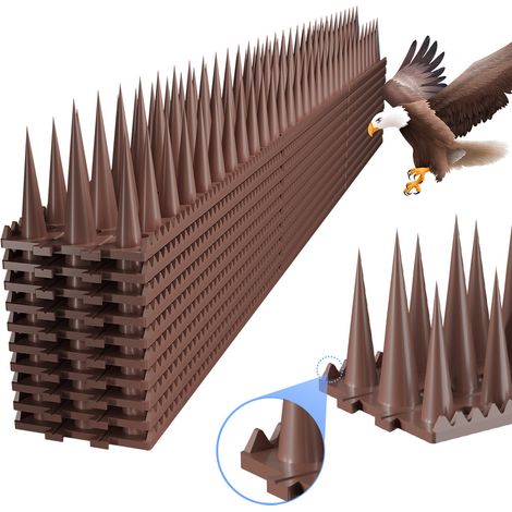 Pics anti-oiseaux, 30 pièces par paquet, conception à pointes hautes, adaptés aux clôtures, balcons et bâtiments.