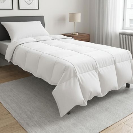 vidaXL Conjunto de Edredón y Almohadas 2 uds. Blanco Fibra de bambú (1/5)