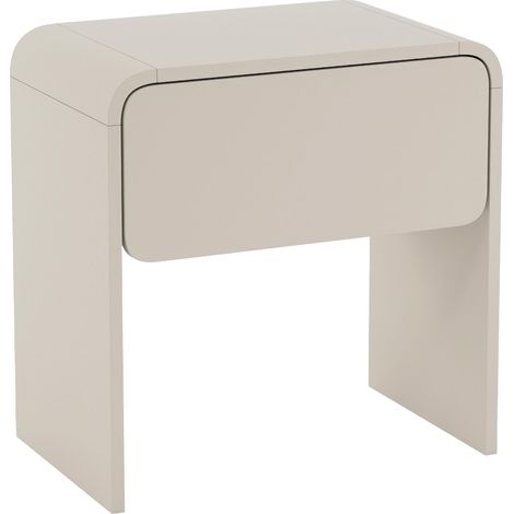 Selsey Lummo – Comodino con cassetto, grigio cashmere, 50 cm