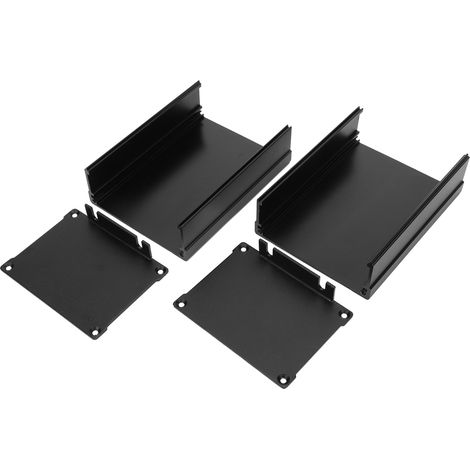 Boîtier électronique en alliage d'aluminium pour circuit imprimé, coque GPS, 57x76x100mm, boîte de montage robuste pour projets DIY et équipements électriques. (1/5)