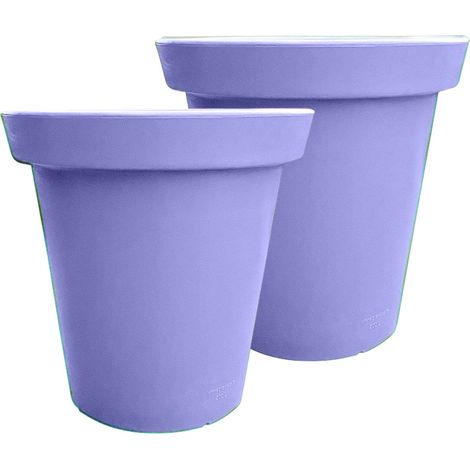 Pot de fleurs rond xxl delight 75l- lot de 2 (1/4)