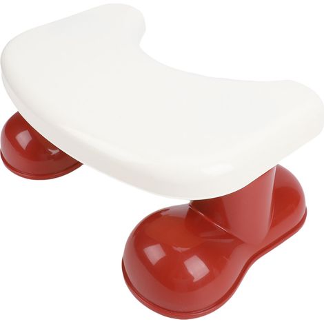 Sgabello per WC accovacciato per adulti, sgabello antiscivolo, poggiapiedi portatile, bagno, rosso. (1/5)