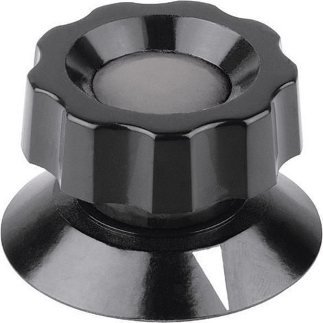 Mentor 477.61 477.61 Drehknopf mit Zeiger Schwarz (Ø x H) 21 mm x 19 mm 1 St.