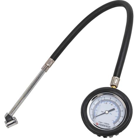 Manometro per il controllo della pressione degli pneumatici dei camion, scala 0-12 bar. (1/3)