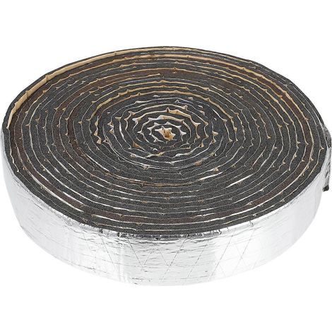 rouleau de feuille d'aluminium, coussin insonorisant, ruban isolant en coton, plaque d'isolation thermique-1000X5CM-Black (1/3)