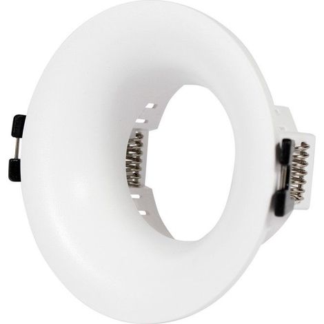 Barcelona Led – Support spot encastré pour ampoule GU10/MR16 – Coupe Ø70mm – Polycarbonate résistant – Installation rapide avec ressorts (1/5)