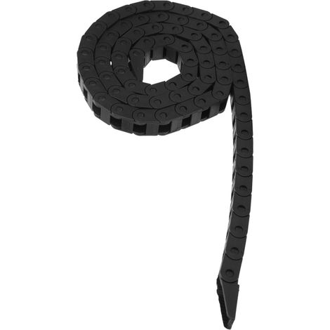 Chaîne porte-câbles en nylon noir 7 x 7 mm, modèle de pont pour imprimantes 3D et machines-outils à commande numérique (1/5)