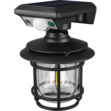 Applique murale solaire extérieure étanche IP65, lampadaire avec détecteur de mouvement, éclairage de jardin (1/5)