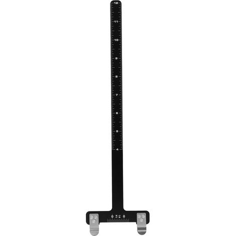 Équerre en acier inoxydable pour arc, règle de tir accessoire de chasse (Noir) (1/5)