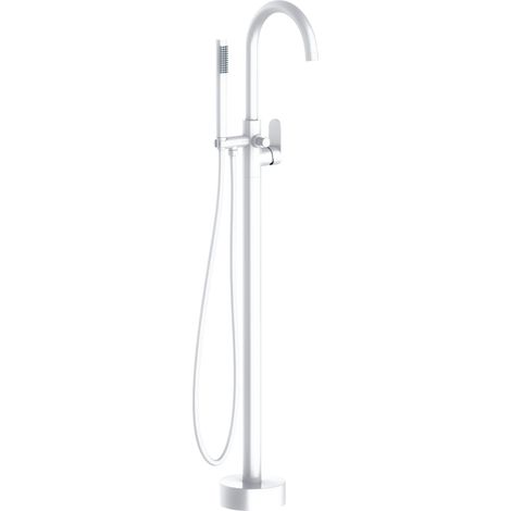 Essebagno Colonne de sol mécanique Charme pour baignoire ilot blanc mat (1/5)