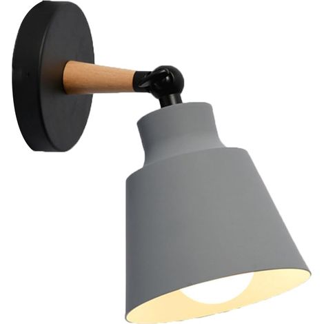 Applique Murale Vintage Industrielle Plafonnier Luminaire E27 en Métal Réglable Lampe Murale Interieur Rétro pour Chambre Cuisine Restaurant