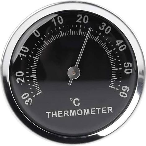 SABIR-Mini thermomètre de voiture 58 mm, affichage analogique mécanique de la température avec autocollant (1/4)