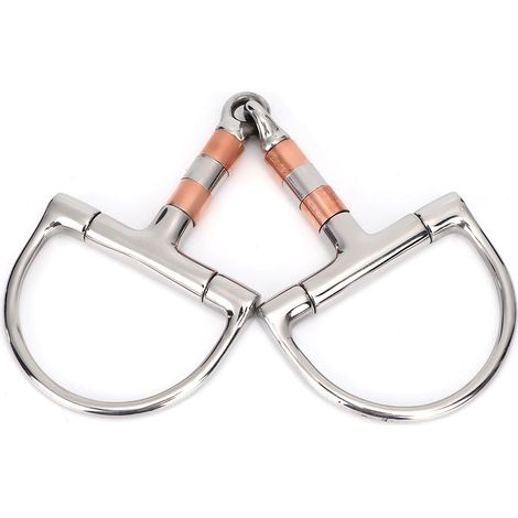 Bouche d'accessoires d'outil de cheval de mors de Dee d'acier inoxydable avec des rouleaux de cuivre SS (1/5)