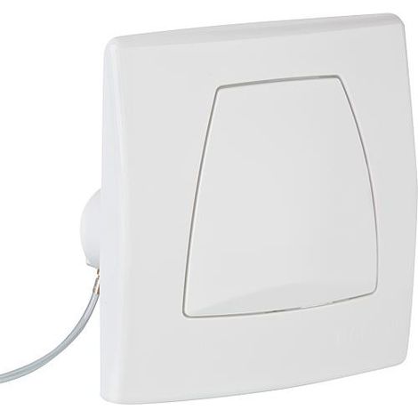 Geberit Plaque de déclenchement Twinline pour commande d'urinoir avec déclenchement pneumatique du rinçage : blanc alpin, 240562111