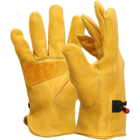 Gants De Soudeur Gants De Travail Résistant À La Chaleur À L'épine Résistant À Thorn Gardening Four Burners Accessoires Gantelets Avec Double Couche Court Design Pour Homme Femmes Bbq Xl 1pair