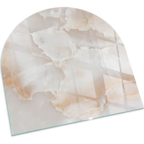 Base décorative Plaque Carrée de protection avec impression sous cheminée pour salon Motif pierre naturelle 100x100 cm (1/5)