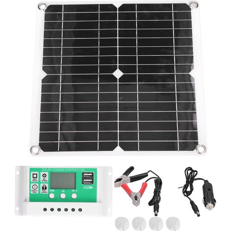 40W 18V monokristallines flexibles Solarmodul mit 30A-Regler für Wohnmobil und Auto (1/5)