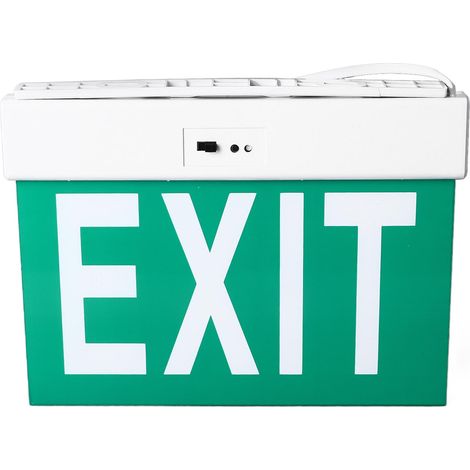Panneau de sortie de secours à LED en acrylique transparent, très visible, avec éclairage pour caméras de surveillance, usage intérieur, AC85-265V (1/5)