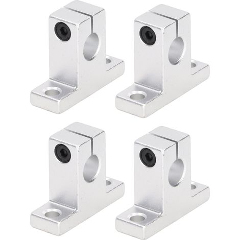 Lot de 4 tiges de serrage pour rail linéaire en aluminium, support de guidage pour axe 10mm, SK10 (1/5)