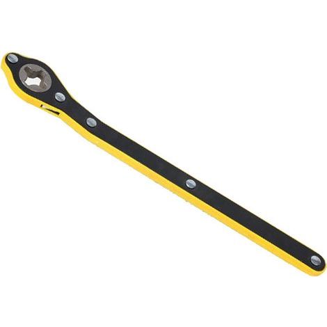 Ortviai Clé à cliquet pour cric manuel – Design bascule, métal robuste et durable, gain de temps et d’effort (1/5)