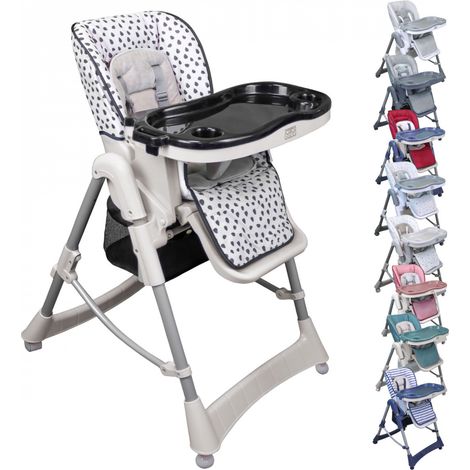 Chaise haute bébé pliable réglable hauteur dossier tablette - Ptit - Cléo - Monsieur Bébé
