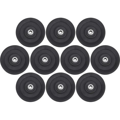 Lot de 10 rouleaux de roulement en nylon de 115 mm, accessoires d'exercice et de musculation (1/5)