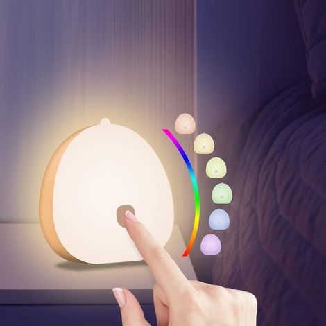 Veilleuse pour enfant rechargeable USB tactile RGB pour escalier chambre et placard lampe portable (1/5)