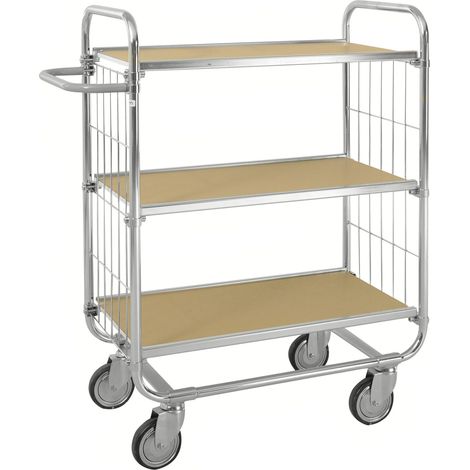 Kongamek ESD-Etagenwagen Serie 8000-M mit 3 Etagen 750x425mm Ladefläche ohne Bremse (1/2)