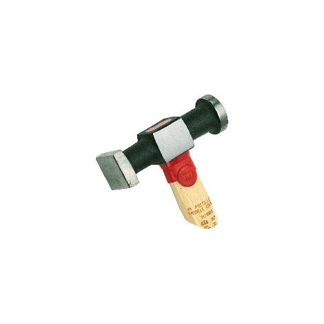 Marteau postillon modèle court – Manche hickory – Longueur 28 cm – Tête en acier carbone C45E 10,5 cm – Résistance mécanique élevée (1/2)