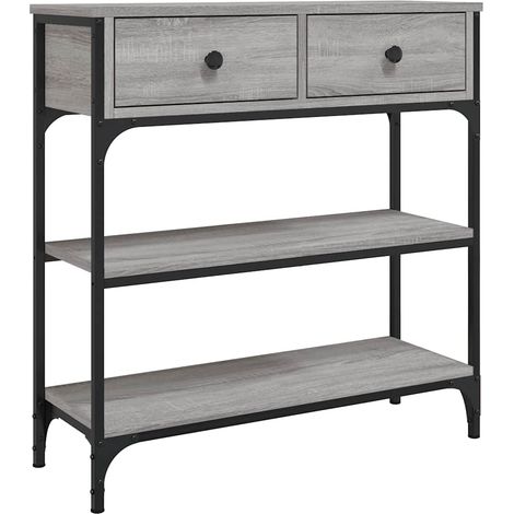 vidaXL Konsole Sonoma Grau 72,5x25x75 cm aus Holzwerkstoff