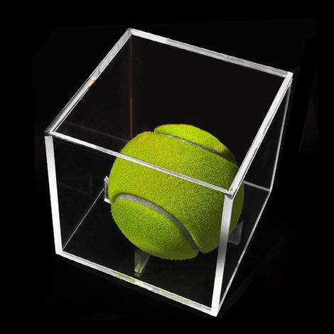 Étui de rangement en acrylique pour balles de tennis, boîtier transparent anti-UV pour collection et protection (1/5)
