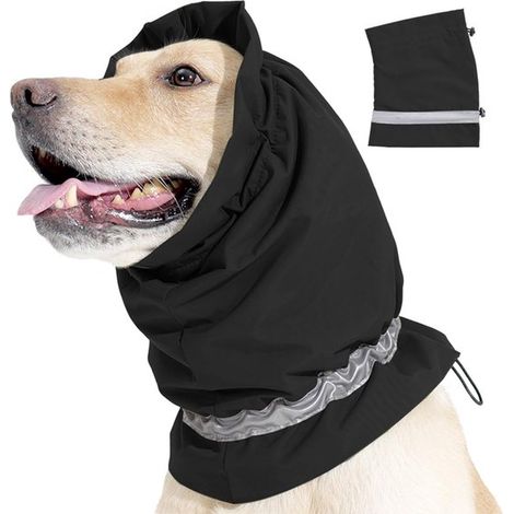 Gorro invierno tipo cono orejeras impermeables orejeras cálidas mascotas resistentes nieve, lluvia frío (verde militar, 40-54 cm (1/5)