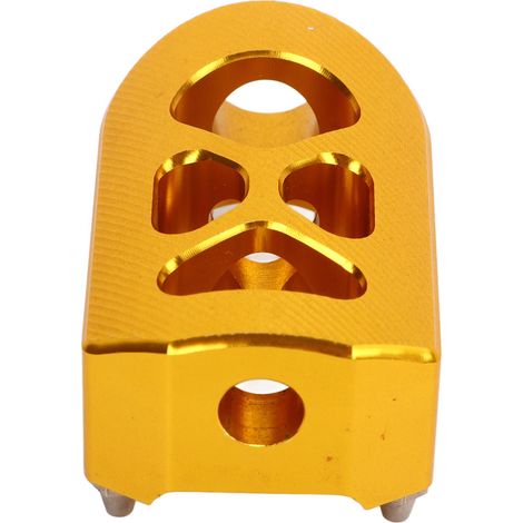 360° Anti-Rutsch Gold Motorrad-Schalthebel-Endfußraste für Sportster, Touring, Softail, Street, Chopper, Bobber (1/5)