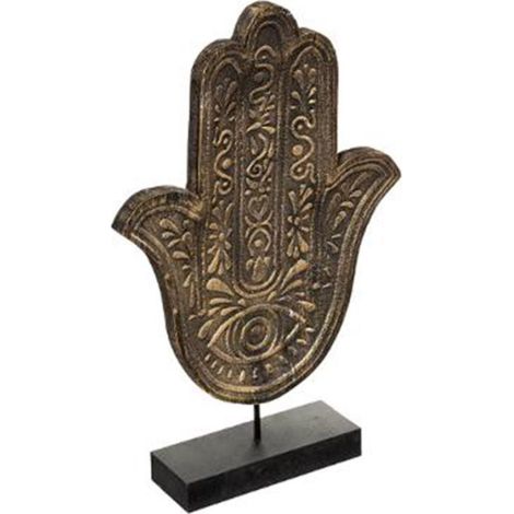 Main de Fatma Déco "Oasis" 37cm Or