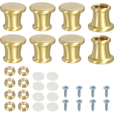 8pcs Pieds en Laiton pour Planche à Découper Antidérapant 18x16mm (1/5)