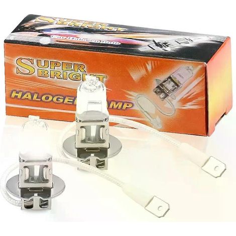 Pour Urbanroad, lot de 2 ampoules H3 12V halogènes xénon 55W, neuves, pour voiture, éclairage de stationnement - JXLGV (1/4)